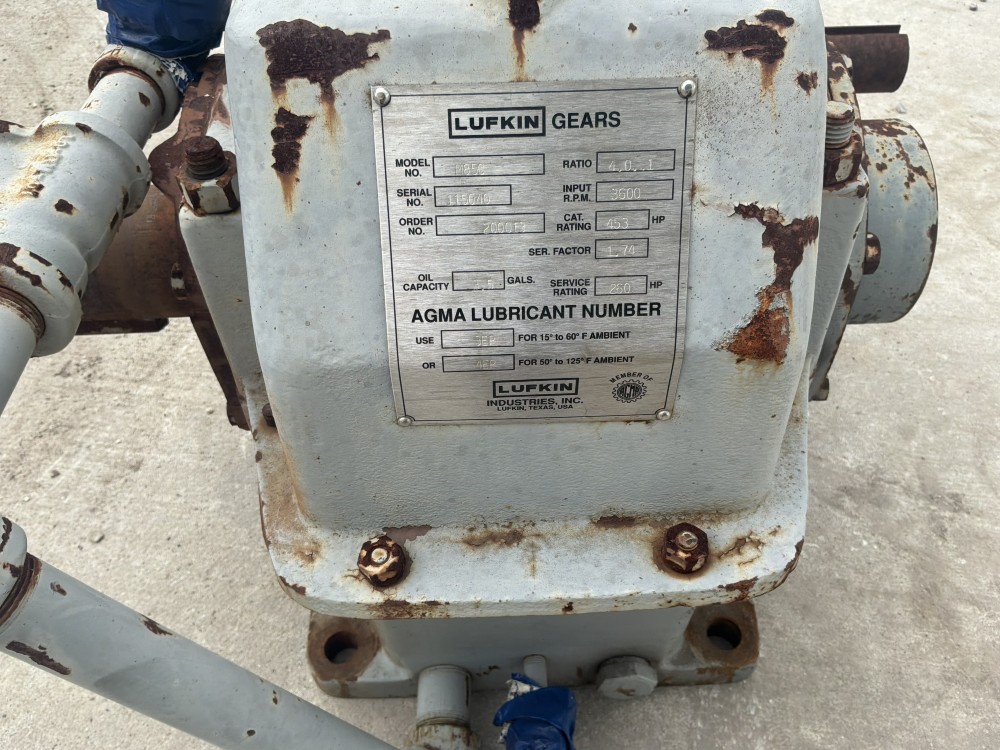 453 HP @ 3600 RPM, Lufkin #M850, Gearbox, 4.00 .1 ratio - Image 2