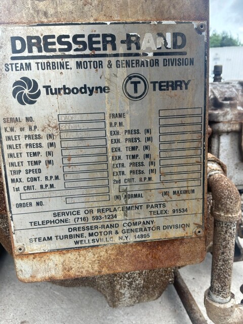 147 KW Turbodyne #503E, Turbine, 200 HP, 165 PSIG in, 5000 RPM - Image 4