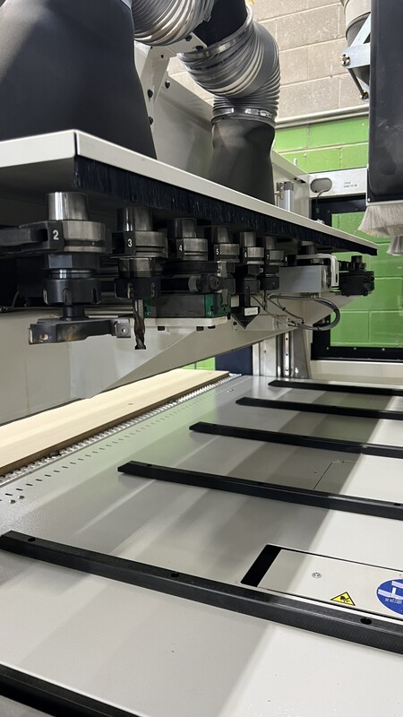 SCM #Morbidelli-X200-Cell, CNC Nesting Router, 5' x 10' vacuum table, automatic tool changer, dust extraction - Image 4