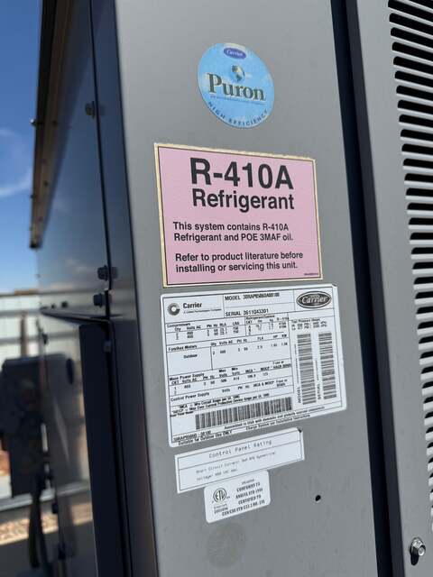 50 Ton, Carrier #30RAP050, AquaSnap air cooled scroll chiller, 460 V., 3 Ph., R410A Puron - Image 2