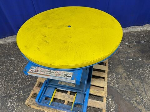 4000 lb. Bishamon, Pneumatic Turn/Lift Table, 43" diameter - Image 4