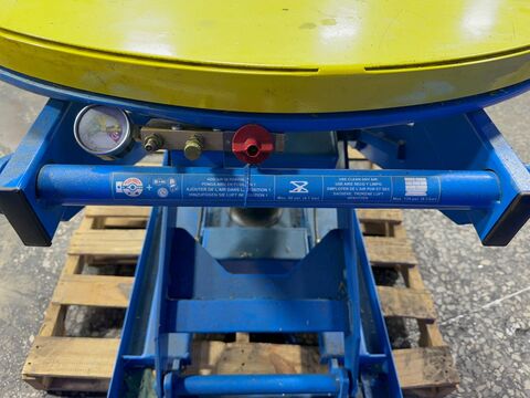 4000 lb. Bishamon, Pneumatic Turn/Lift Table, 43" diameter - Image 6