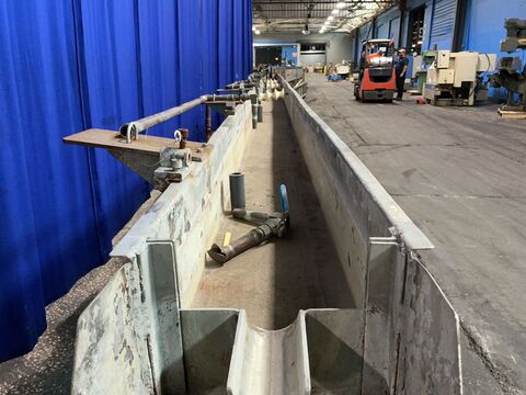 9" x 360" x 6" Large Quench Tank, 6 Wheel, 10 Valves - Image 4