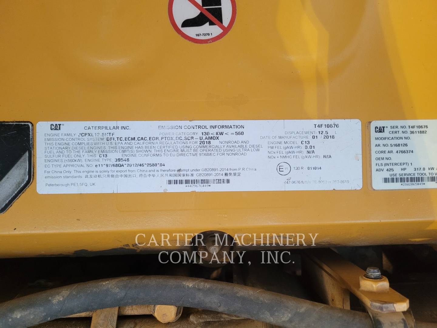 Caterpillar 349FL, 8189 hours, S/N: HPD20151, 2018 - Image 8