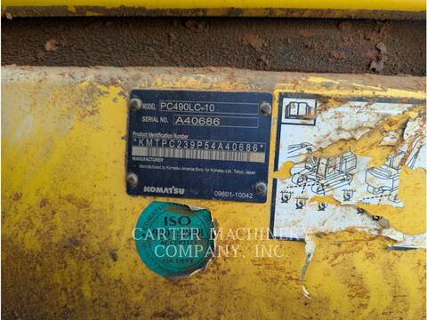 Komatsu PC490, 10108 hours, S/N: A40686, 2014 - Image 6