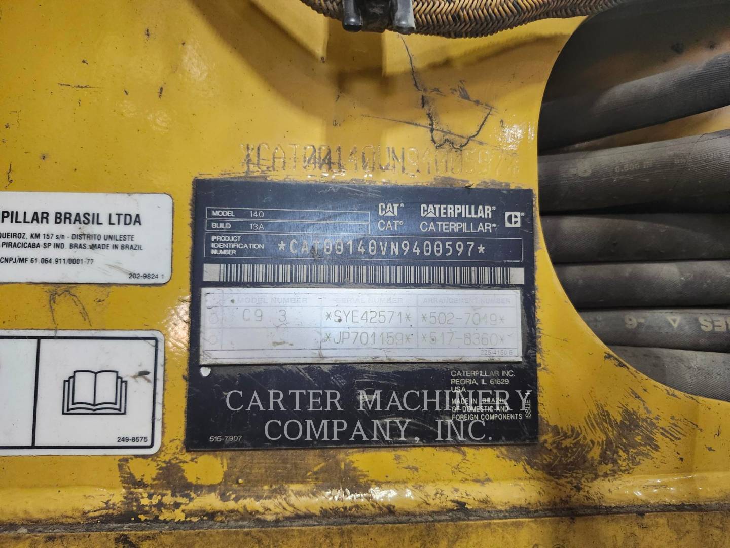 Caterpillar 140-13, Motor Grader, 5850 hours, S/N: N9400597, 2022 - Image 6