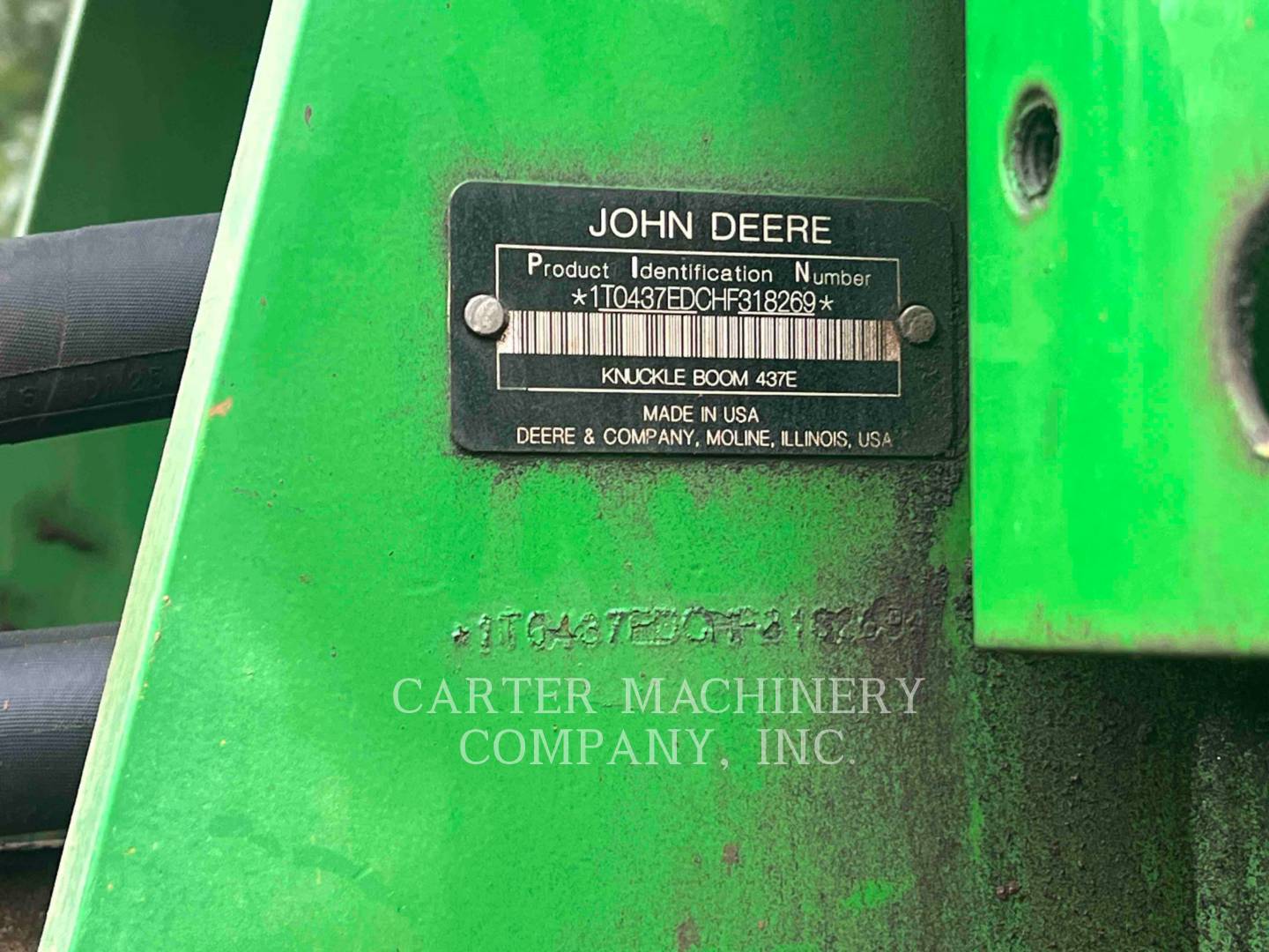 John Deere 437E, Knuckleboom Loader, 11559 hours, S/N: 1T0437EDCHF318269, 2018 - Image 6