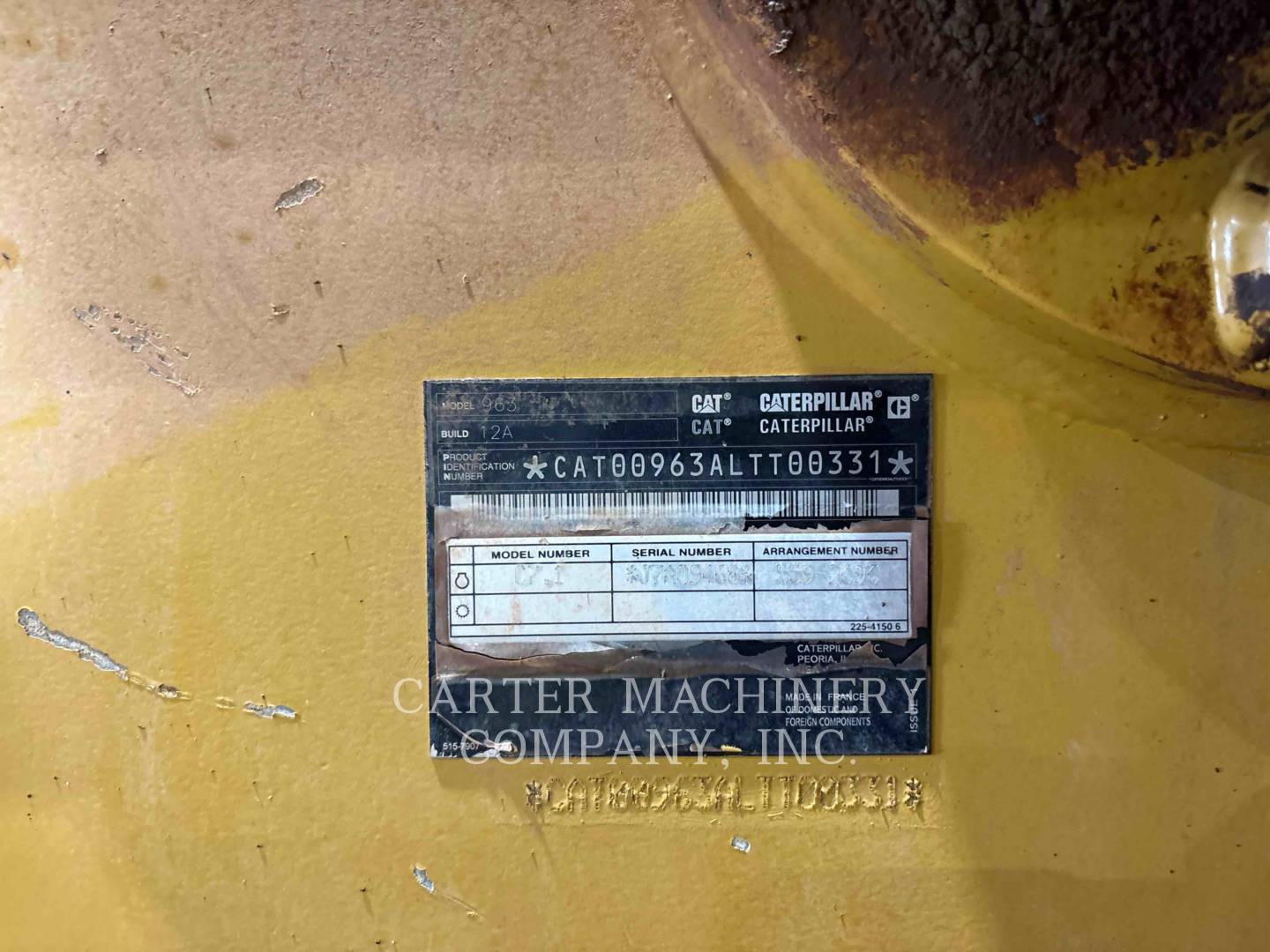 Caterpillar 963-12, Track Loader, 8271 hours, S/N: LTT00331, 2021 - Image 6