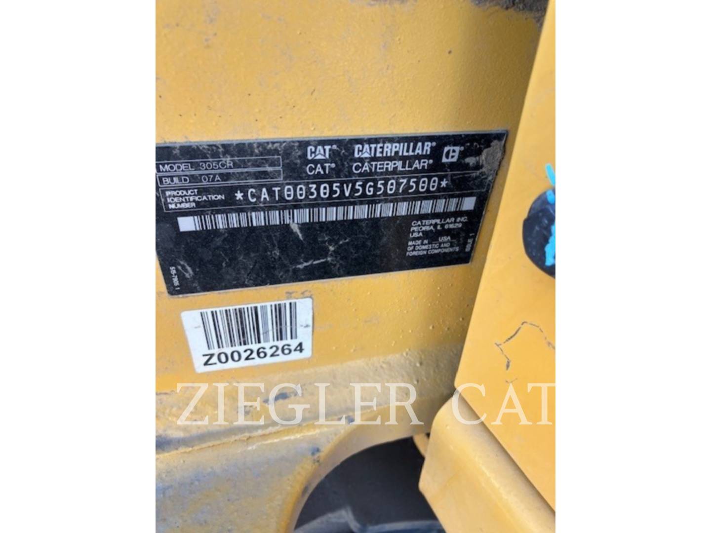 Caterpillar 305, Excavator, 722 hours, S/N: 5G507500, 2025 - Image 6