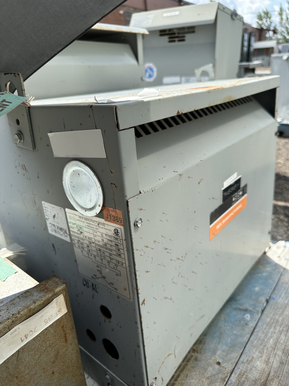 75 KVA 230 Primary, 208Y/230Y Secondary, Rex Mfg., autotransformer, Type ANN, Insulation Class 220, 3-phase - Image 2