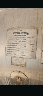 250 HP Victory Energy (York Shipley) #FTB, 3 pass firetube boiler, 150 psi steam, Stainless Steel jacket - Image 8