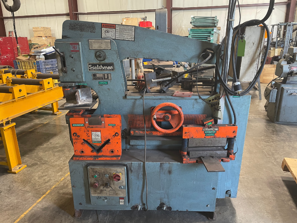 6" x 6" x 3/8" Scotchman #6509-24M,, ironworker, 65 ton, 4 station, 1999 - Image 1