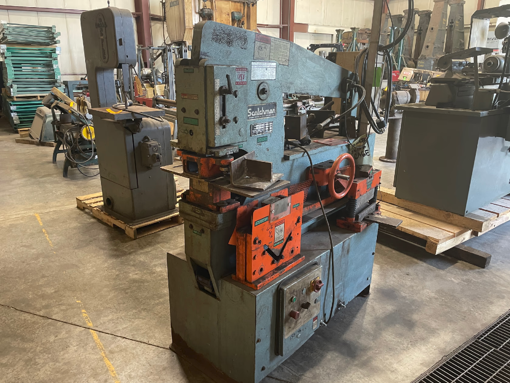 6" x 6" x 3/8" Scotchman #6509-24M,, ironworker, 65 ton, 4 station, 1999 - Image 6