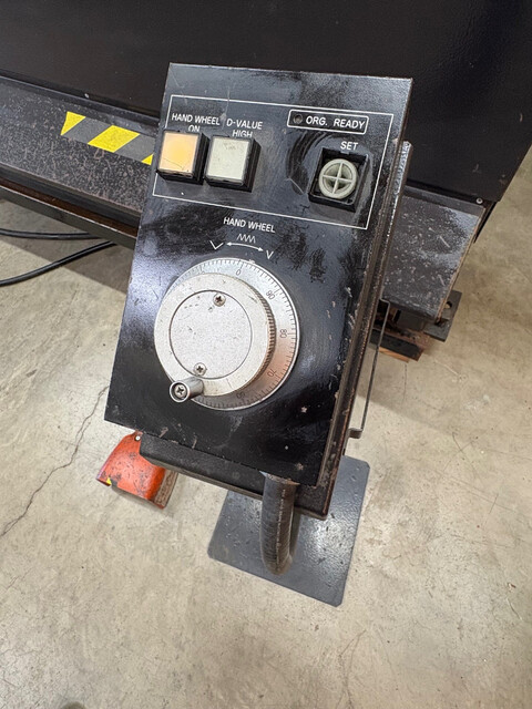 50 Ton, Amada #RG-5020LD, up-acting hydraulic press brake, 6.5'OA, 4" stroke, 15.75" throat, 14.57" open, 1999 - Image 6