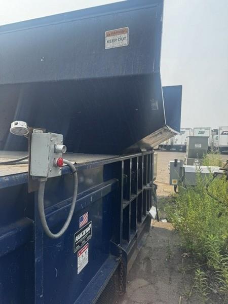 Marathon #RJ-450, stationary compactor, 4 cu.yd., 15 HP, 6" cylinder, 67" x 60" clear top opening, side - Image 3