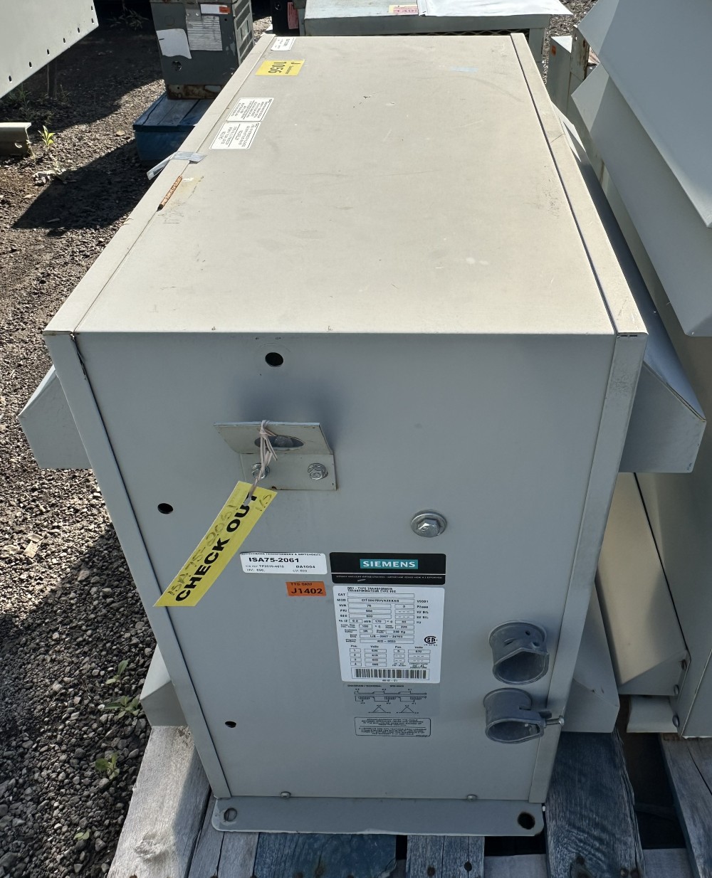75 KVA 600 Primary, 600 Secondary, Siemens Electric Ltd., Dry Type Transformer, Isolation / Noise / Ground - Image 2