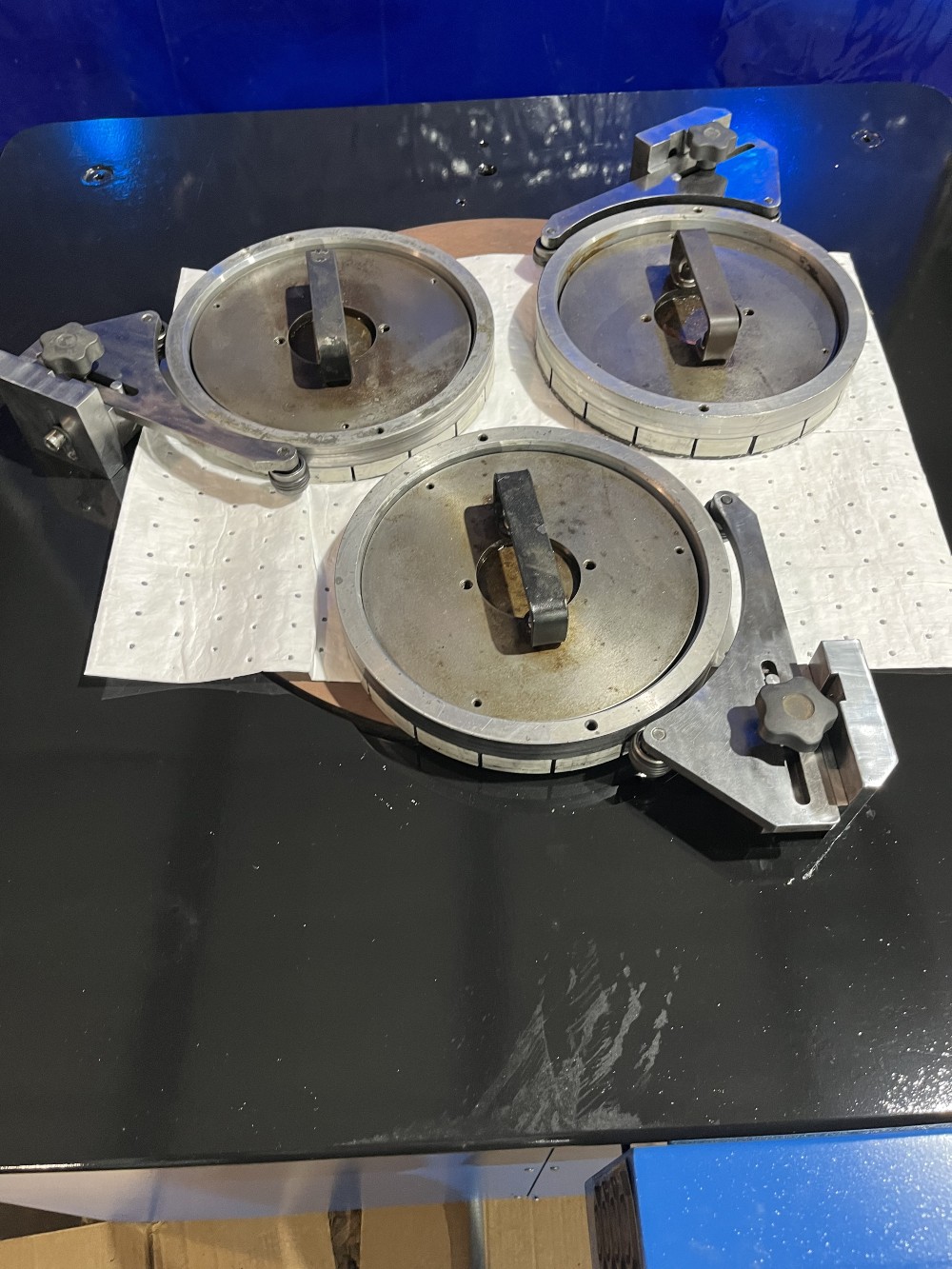 24" Lapmaster, 3 rings, copper polishing plate, ready to go, 2008 - Image 3