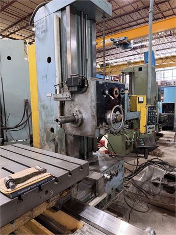 4" Kuraki #KBT-100-3W, table type horizontal boring mill, 55" X, 49" Y, 49" Z, 41" x47" rotary table, 17-1200 - Image 2