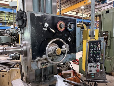 4" Kuraki #KBT-100-3W, table type horizontal boring mill, 55" X, 49" Y, 49" Z, 41" x47" rotary table, 17-1200 - Image 4