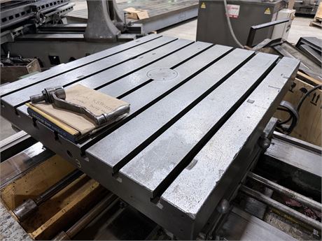 4" Kuraki #KBT-100-3W, table type horizontal boring mill, 55" X, 49" Y, 49" Z, 41" x47" rotary table, 17-1200 - Image 5