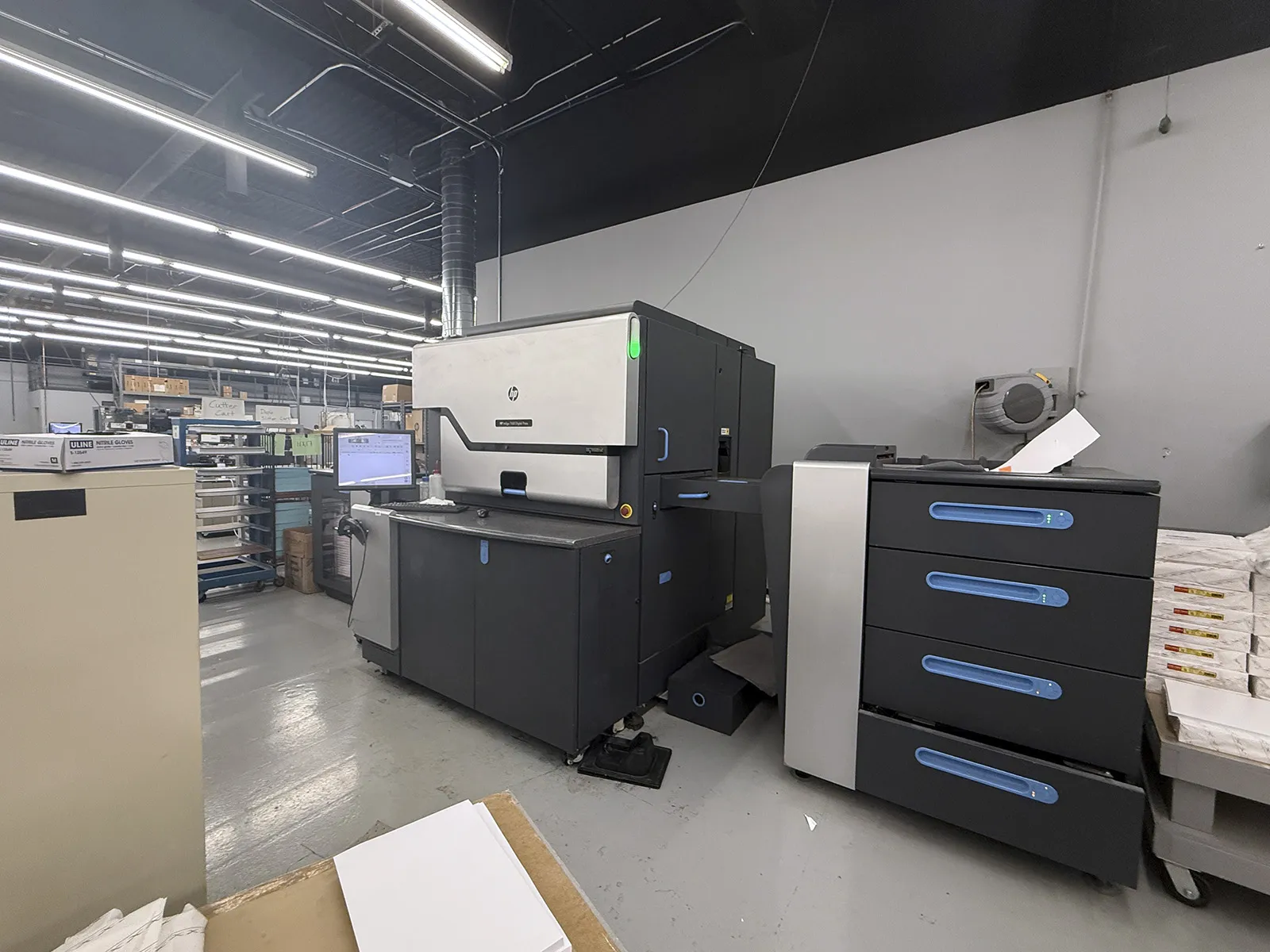 HP Indigo #7600, digital printing press, 120 color PPM, up to 7 ink stations, 40-130 lb. stock, 4410 lb., 2014 - Image 1