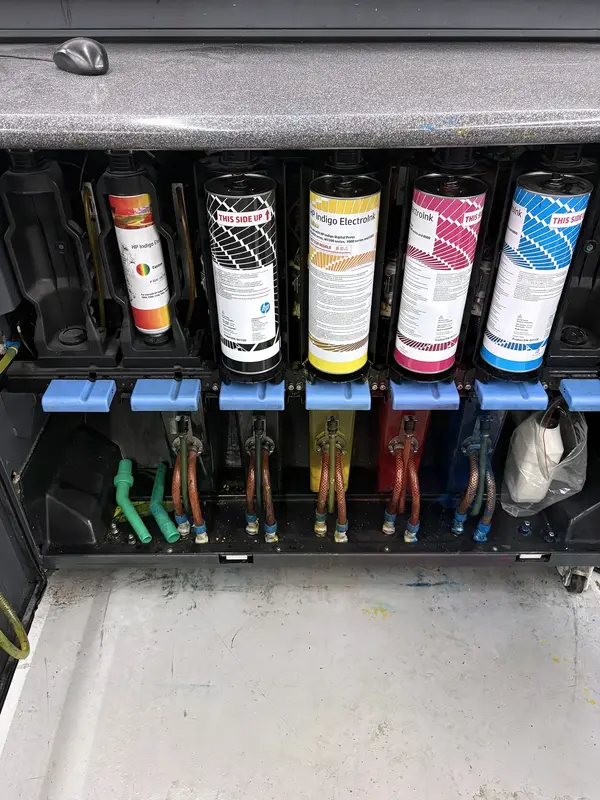 HP Indigo #7600, digital printing press, 120 color PPM, up to 7 ink stations, 40-130 lb. stock, 4410 lb., 2014 - Image 5