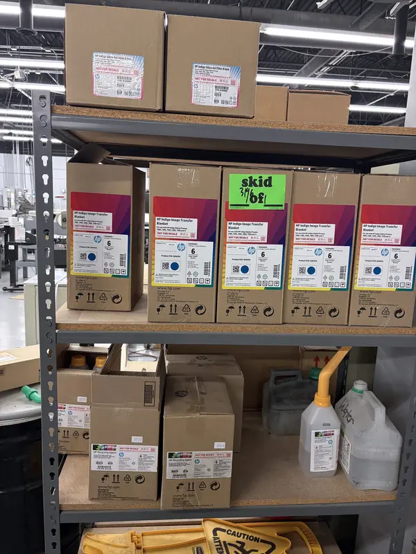 HP Indigo #7600, digital printing press, 120 color PPM, up to 7 ink stations, 40-130 lb. stock, 4410 lb., 2014 - Image 9