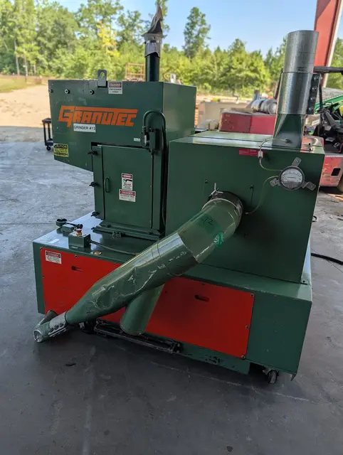 16" x 24" Granutec #TFG-1624-AM50-10, Granulator, 50 HP, (5) rotor knives, 0.38" screen, auger infeed, 7.5 HP - Image 3