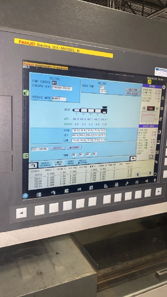 275 Ton, 14.6 oz., Cincinnati Milacron #Roboshot-S2000I-275B, Injection Molding Machine, 27.9" x 25" tie - Image 9