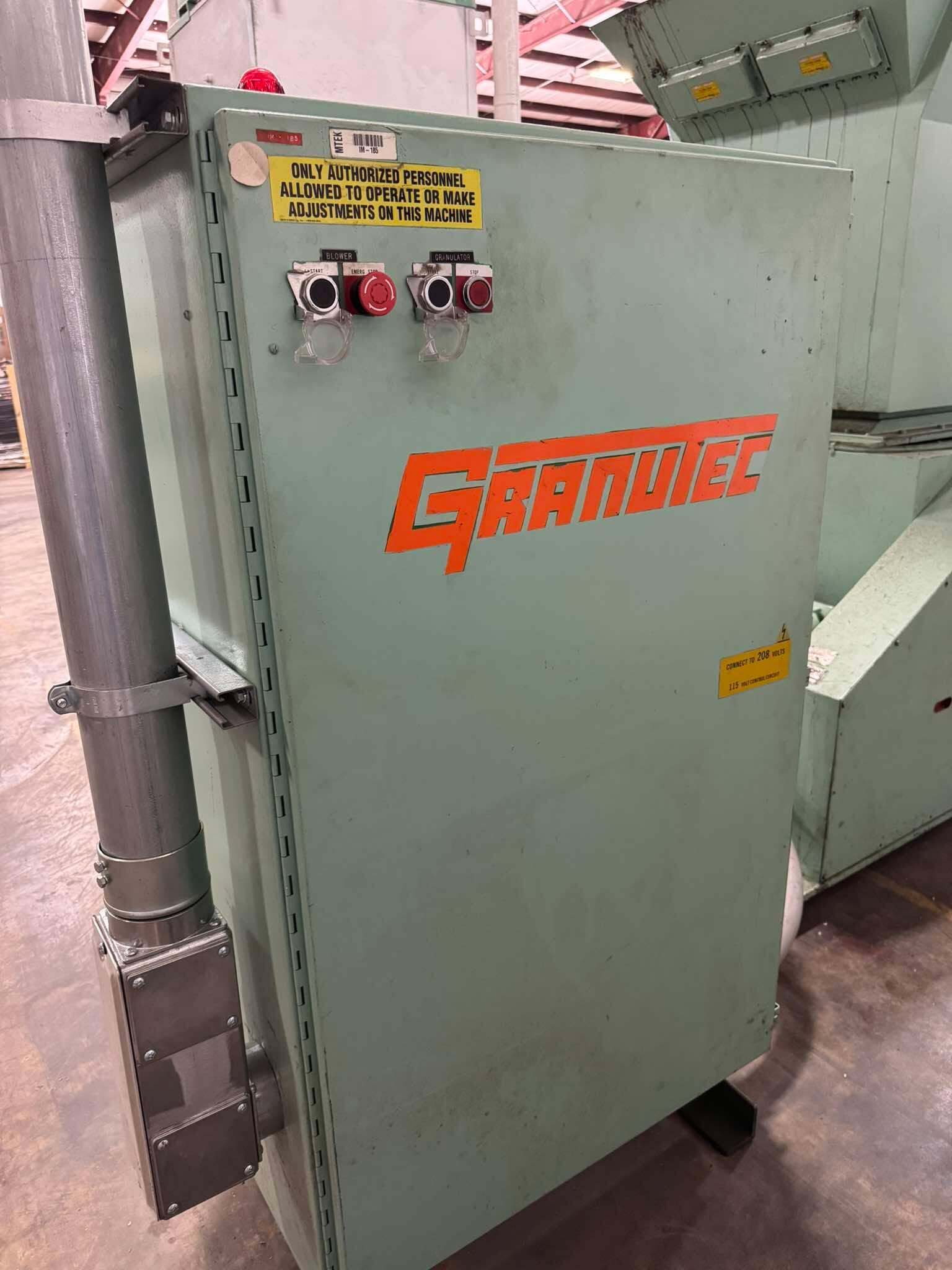 20" x 30" Granutec #TFG2030, Granulator, 2,500 lbs/hr, open type rotor, discharge conveyor, 230/460 V. - Image 3