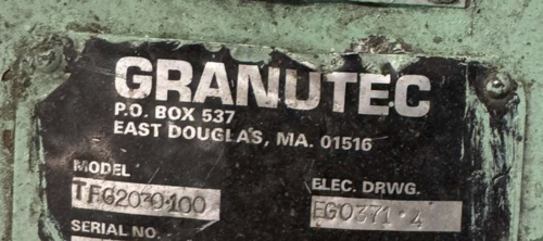 20" x 30" Granutec #TFG2030, Granulator, 2,500 lbs/hr, open type rotor, discharge conveyor, 230/460 V. - Image 5