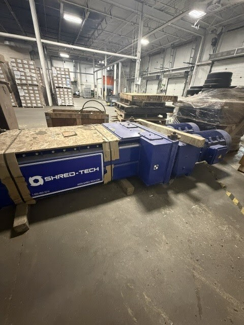 Shred-Tech #ST-75-ES, Dual Shaft Shredder, 37" x 25" cutting chamber, (54) 12.5" diameter knives, (2) 50 HP - Image 2