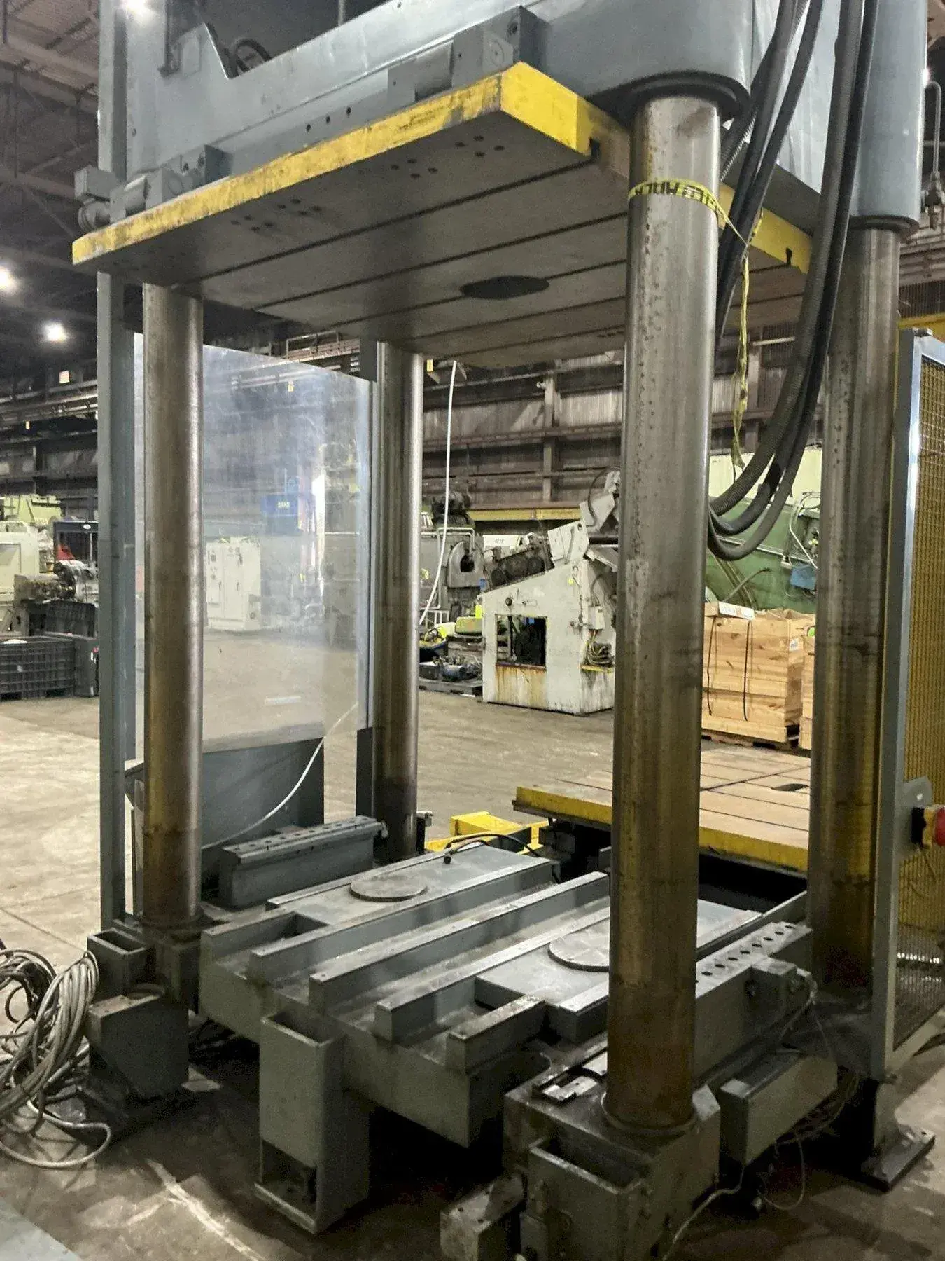 100 Ton, Reis #TUS-160, Hydraulic Mold Spotting and Tryout Press, 4-post, 39.37" stroke, 41.33" open, 61" x - Image 8