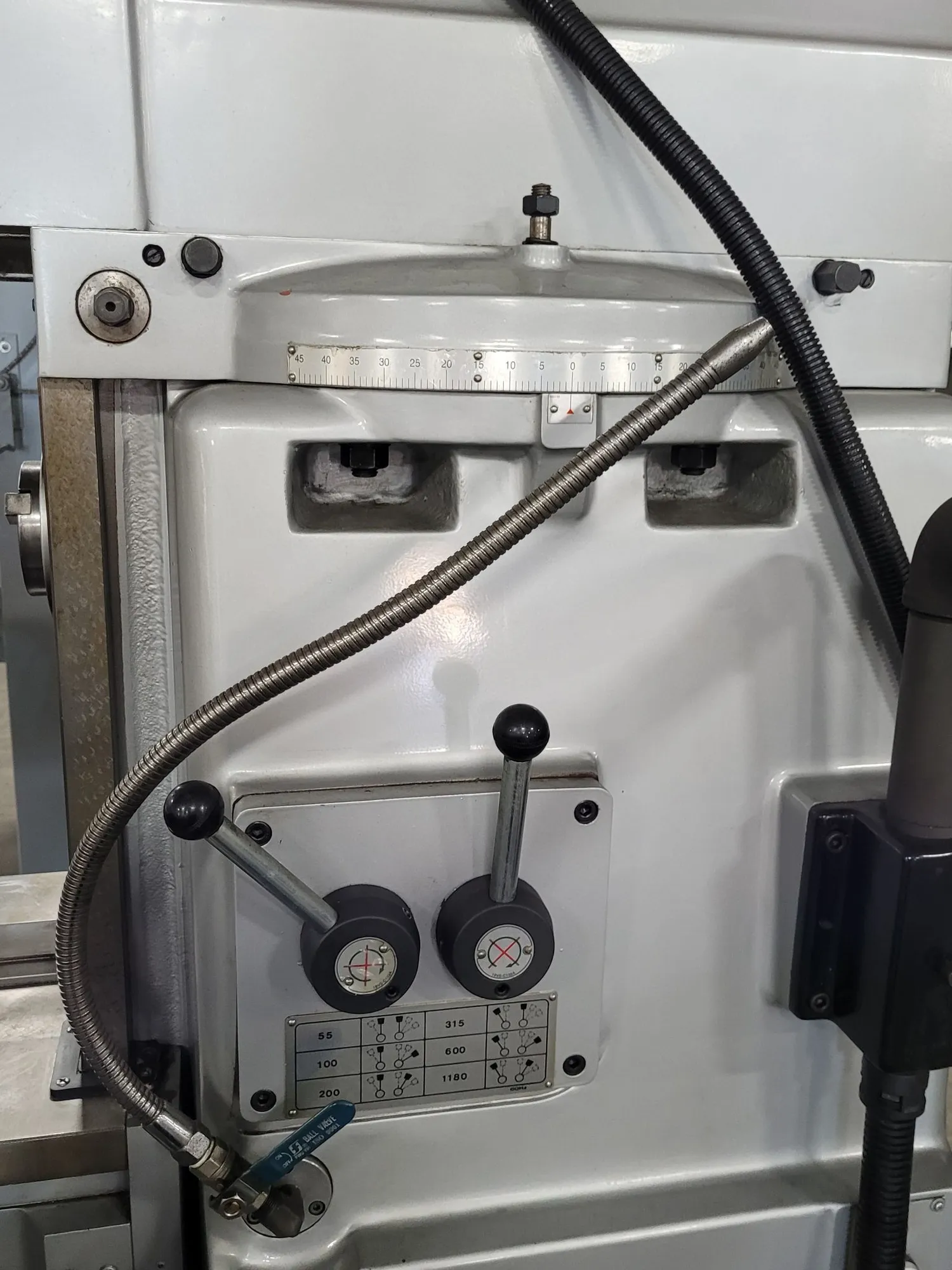 Sharp #VH-25, Vertical/Horizontal Combination Milling Machine, 10" x 56" table, NMTB-40, 5 HP, 60-4500 RPM - Image 6