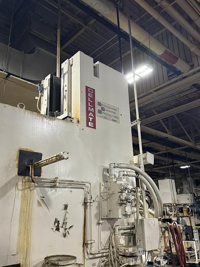 15 Ton x 48" stroke, BMS Cellmate #BMCM15-48, Vertical Table Up Broaching Machine, Dual Station, 40 HP, 1998 - Image 2