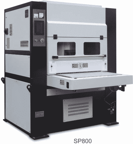 RMT #Jonsen-SGP800, deburring machine, 31.5" W x 3.9" Thick max, 1.6-16.4 FPM, dust collection, new - Image 5