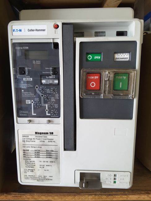 800 Amps, Cutler-Hammer, SBN5083LEA06-MCCN-C4YC-NNAA, LSIA, electrically operated, drawout, new surplus - Image 1