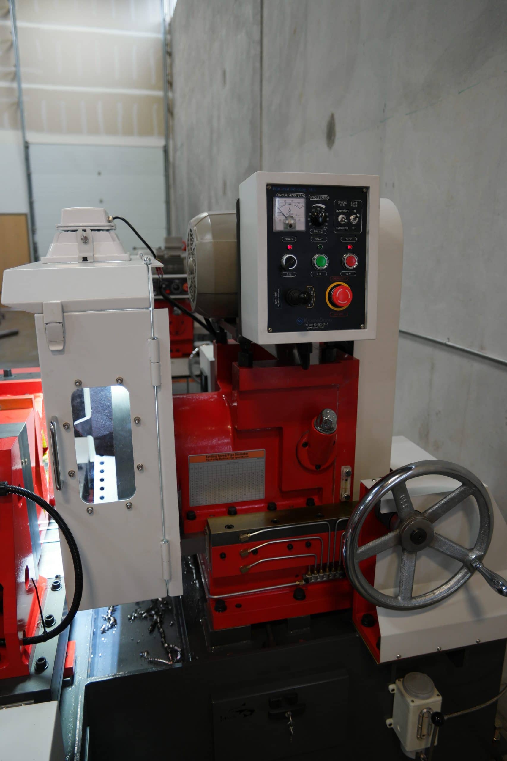 RMT Pipe Spool Master #16, pipe beveler, 3"-16" outside dimension, .6" wall, 200 RPM, 7.5 HP - Image 4