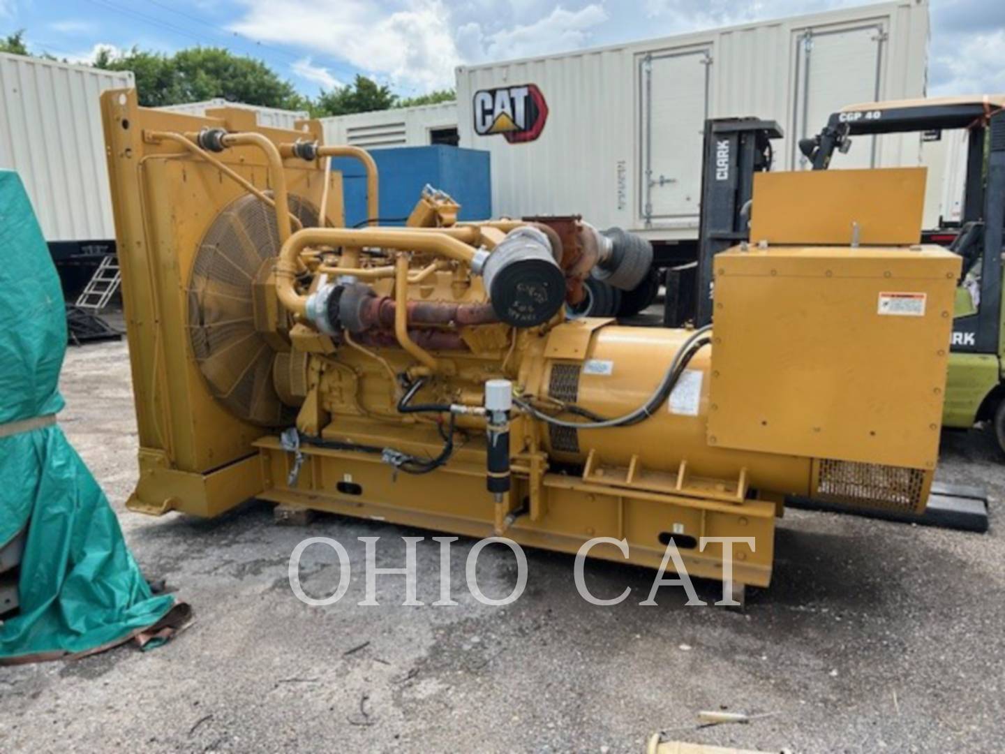 750 KW Caterpillar 3412, Stationary Generator Set, Diesel, 1800 RPM, 480V, 1000 hours, 1997 - Image 2