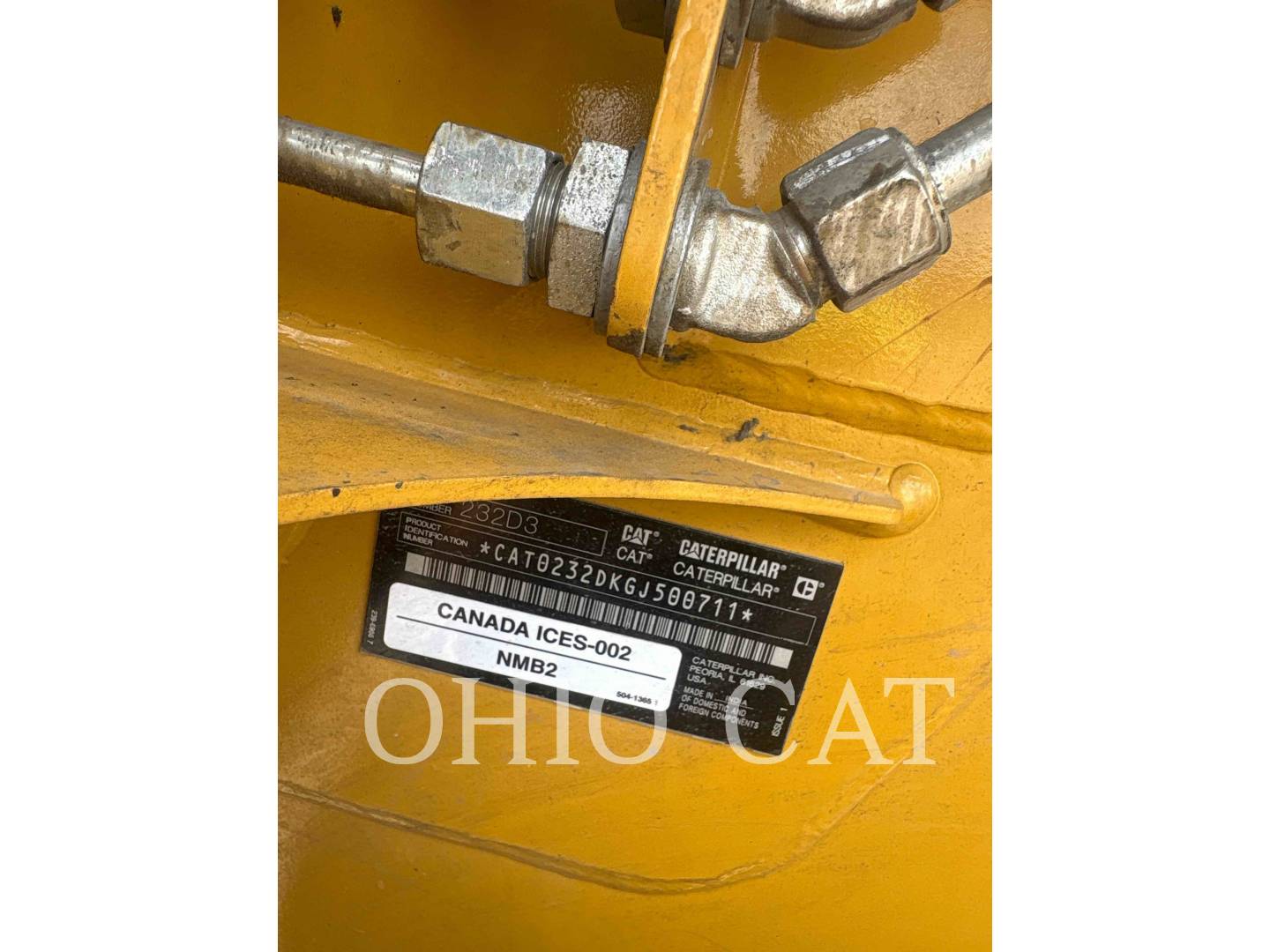 Cat 232D3 C1H1, Skid Steer Loader, 1009 hours, S/N: GJ500711, 2022 - Image 6