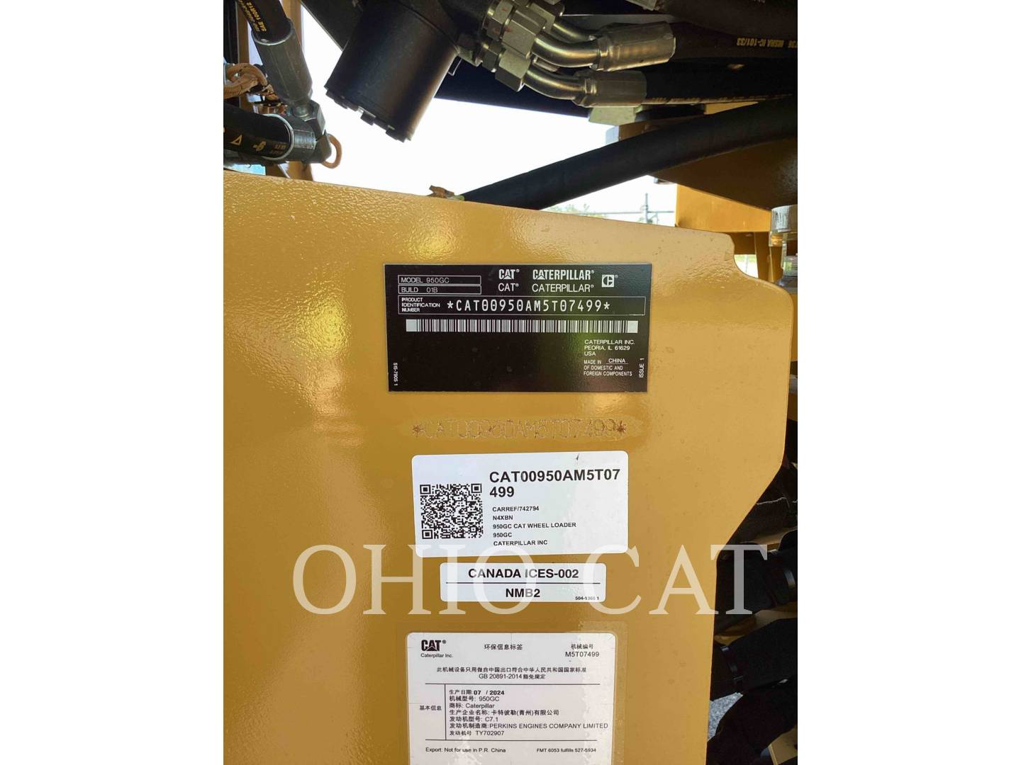 Cat 950GC, Wheel Loader, 910 hours, S/N: M5T07499, 2024 - Image 6