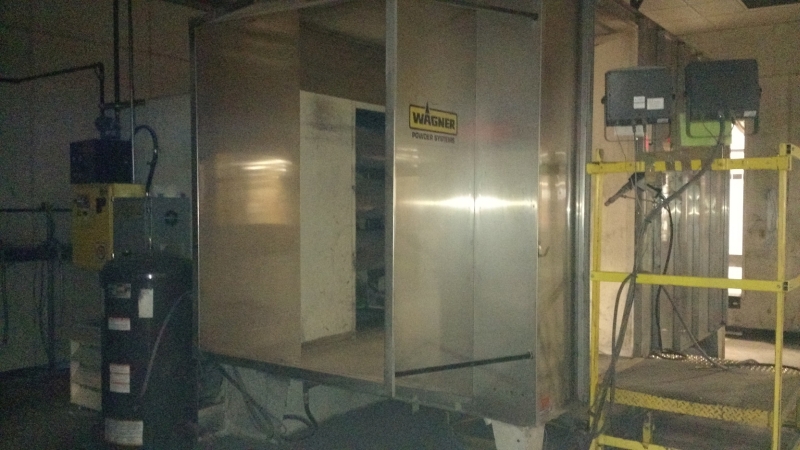 3 Stage Powder Coating System, Rapid / Wagner, 4' width x 5'-6" H open, Stainless Steel Washer, Complete - Image 3
