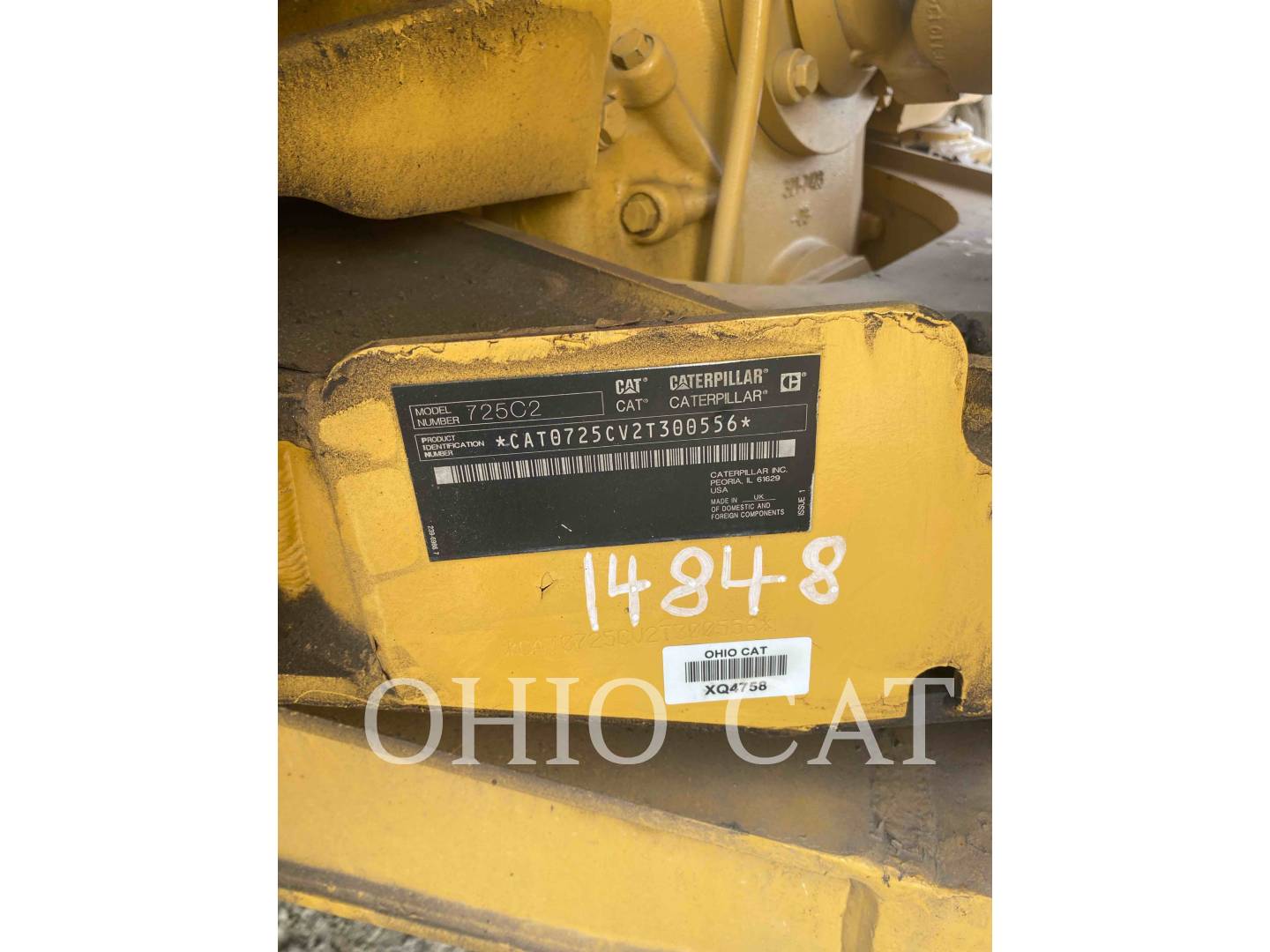 Caterpillar 725C2 WT, Articulated Truck, 8148 hours, S/N: 2T300556, 2018 - Image 6