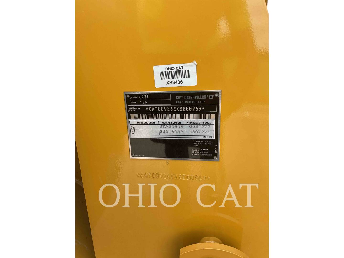 Cat 926 14A, Wheel Loader, 174 hours, S/N: K8E00969, 2025 - Image 6