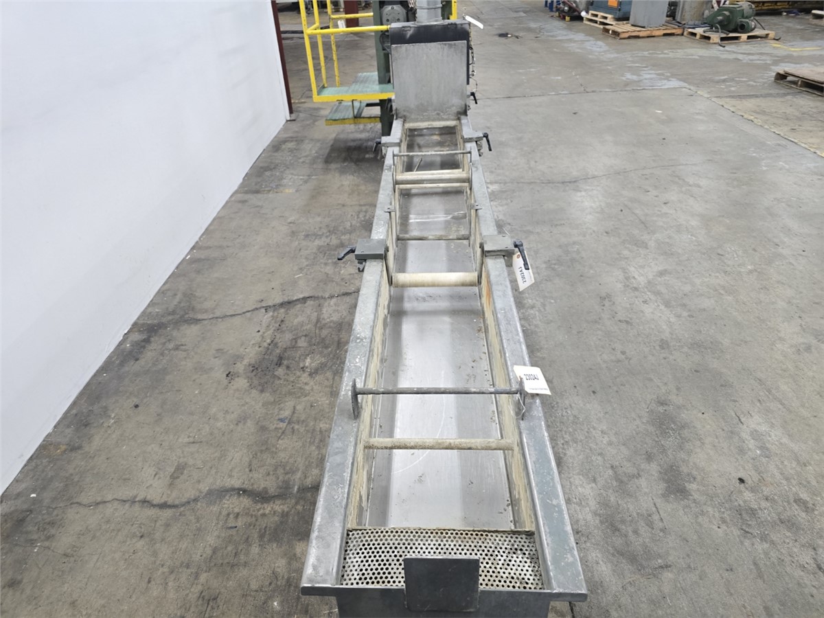 12" width x 8.5" D x 12' L water bath, strand pelletizing, 38" infeed, (3) adjustable roller guides - Image 6