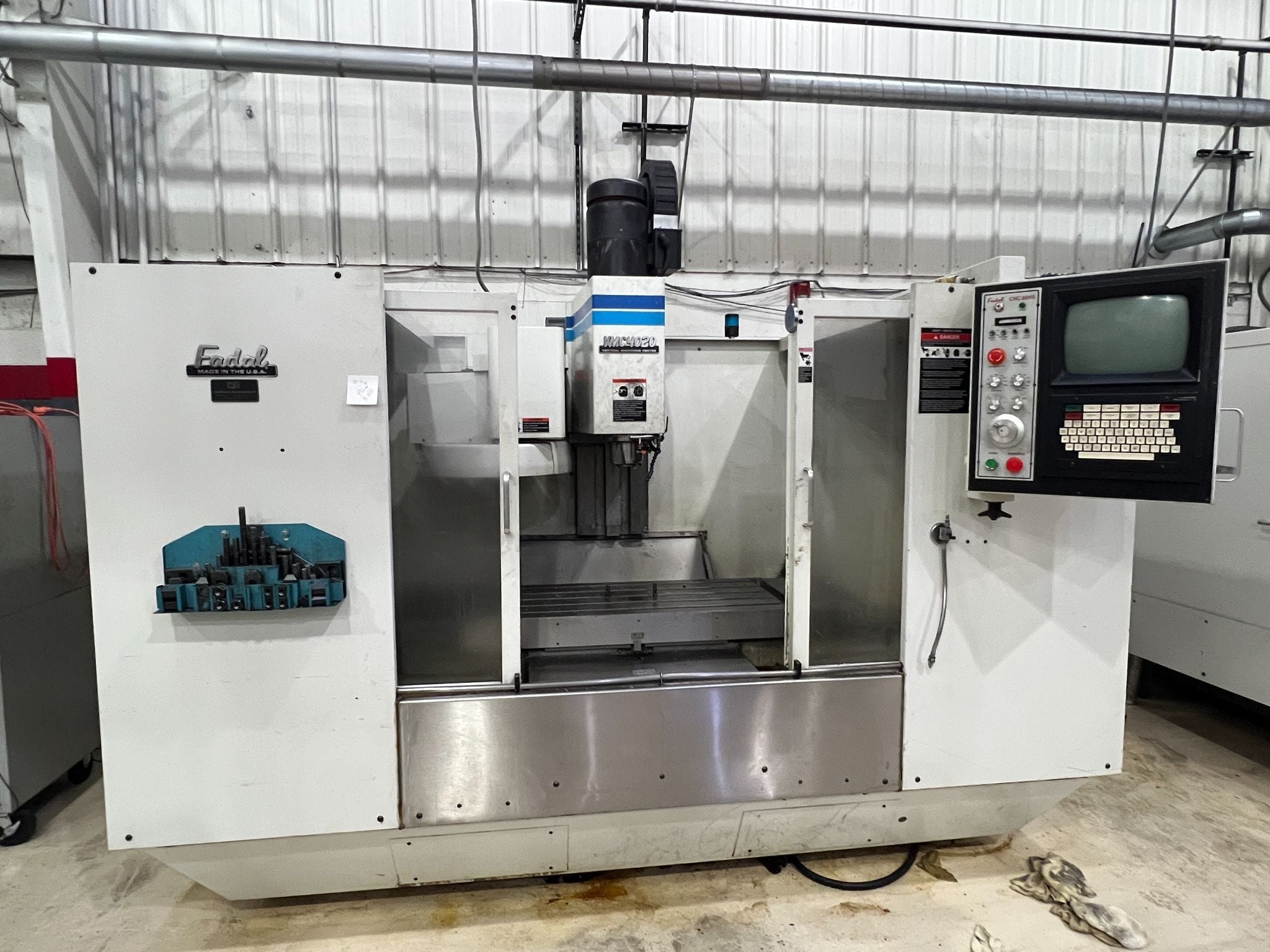 Fadal #VMC-4020, CNC vertical machining center, automatic tool changer, 20" x40" tbl., CNC 88HS Control - Image 1