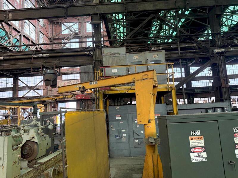 1 Ton, Jib Crane, 12' span, w/ C & M hoist - Image 1