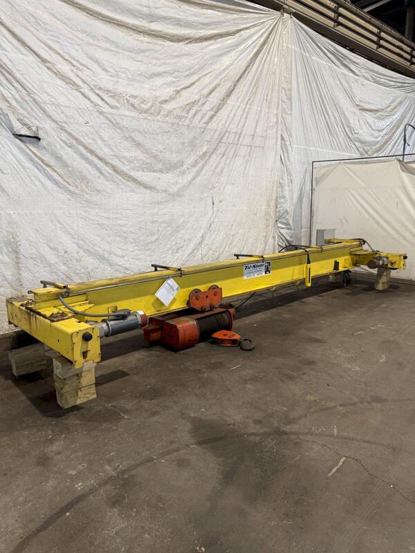 7.5 Ton, Tri-State, overhead bridge crane, 21' span, w/ Apollo hoist - Image 4