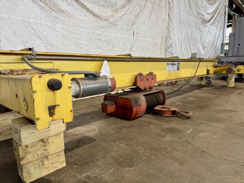 7.5 Ton, Tri-State, overhead bridge crane, 21' span, w/ Apollo hoist - Image 6