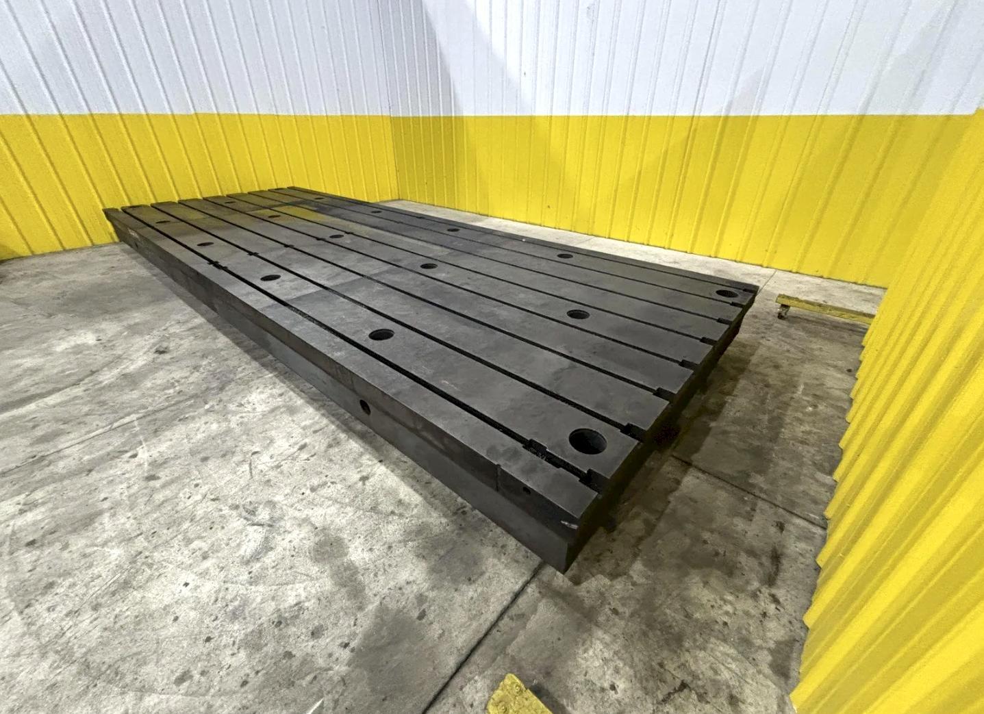 157" x 216.5" Bay Cast, T-slotted cast layout floor plate - Image 3